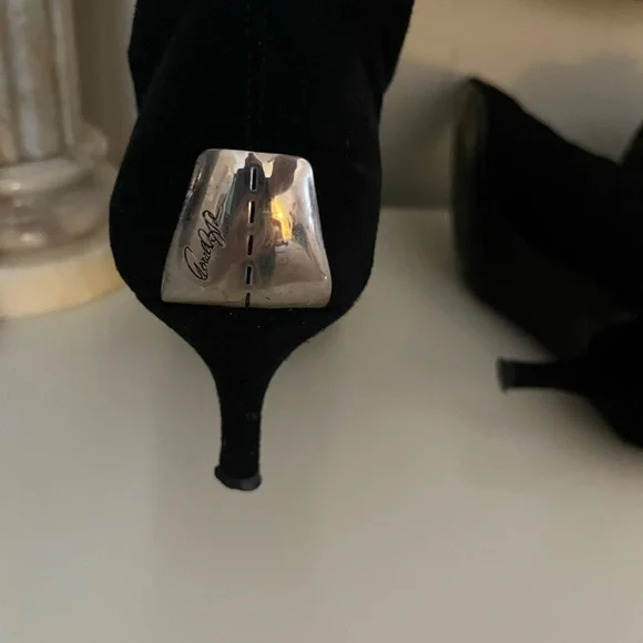 Vintage | Donald J Pliner Elisa3 Suede Elastic Knee Boots!! - Picture 6 of 10